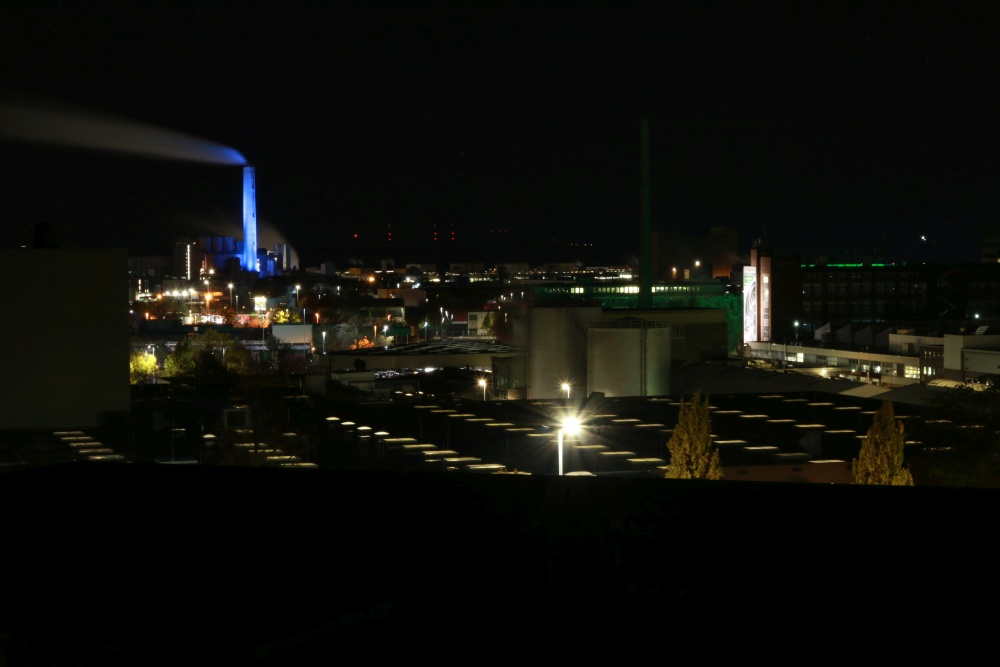 Lichtverschmutzung über Schweinfurt